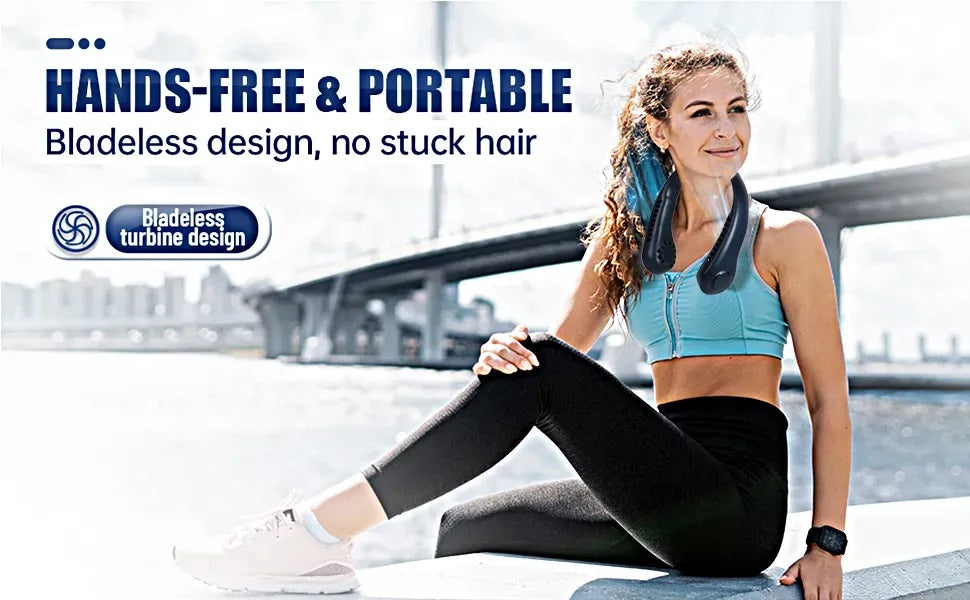 Bladeless Neck Fan |Strong Fan 360°