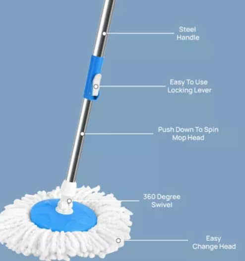Spin Magic Mop Set [Steel Strainer]